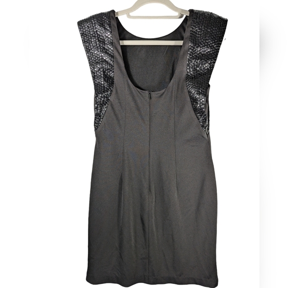 Vintage Aqua Dresses Sequin Sleeveless Mini Special Event Formal Dress Size 8 - Picture 3 of 16